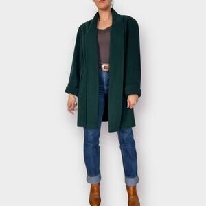 90s Julia Klein Green Wool Coat Size M/L‎